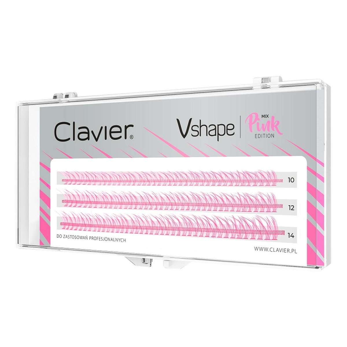 Clavier Vshape Colour Edition kępki rzęs Pink Mix