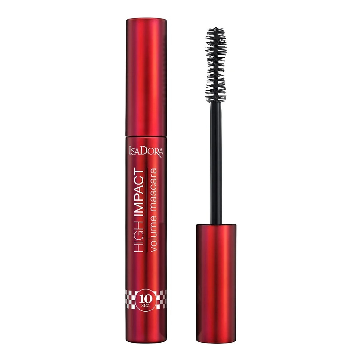 Isadora 10 sec high impact volume mascara nadający objętość tusz do rzęs 30 black speed 9ml