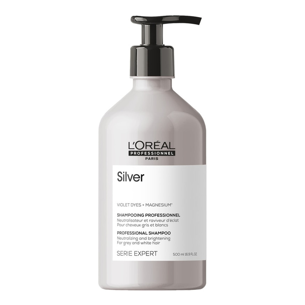 L'Oreal Paris Serie expert silver shampoo szampon do włosów siwych i rozjaśnianych 500ml