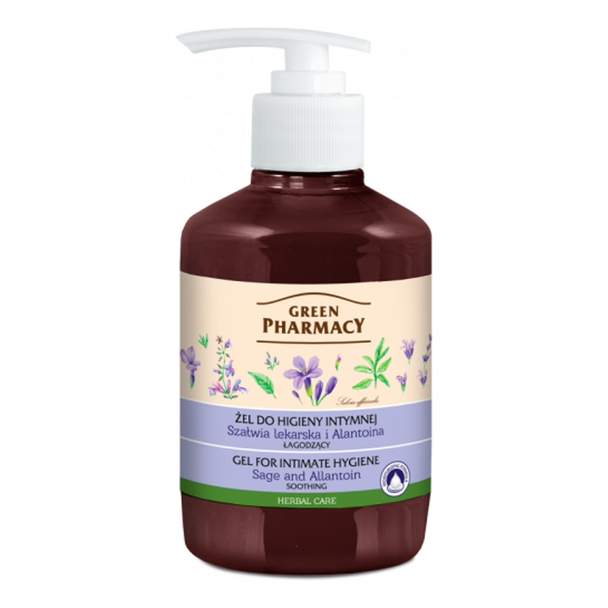 Green Pharmacy Herbal Cosmetics Body Care Żel Do Higieny Intymnej Szałwia Lekarska i Alantoina 370ml