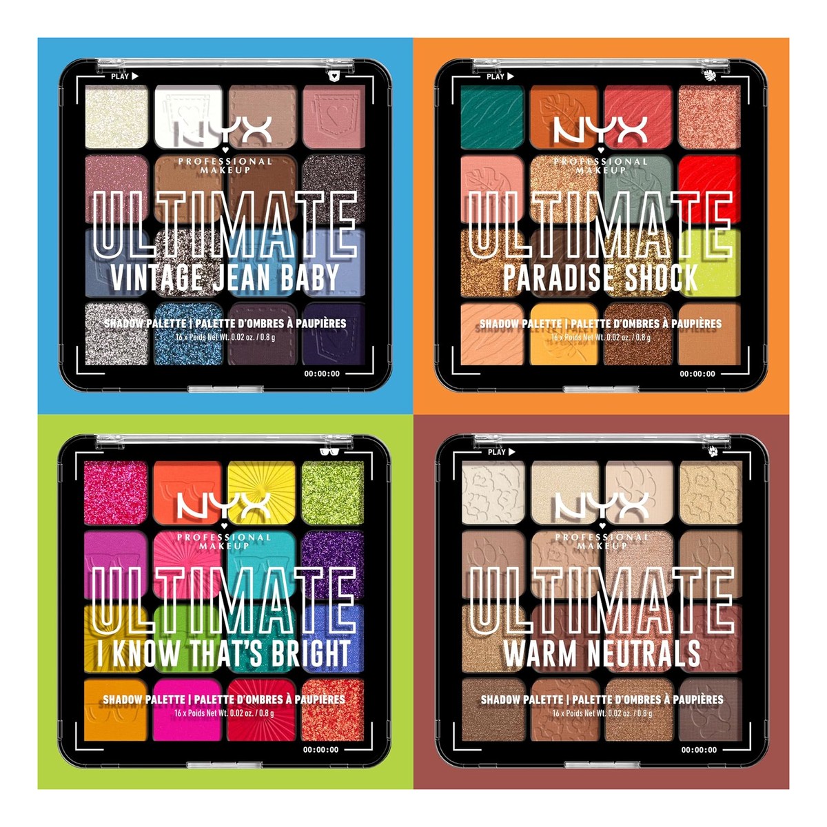 NYX Professional MakeUp Ultimate Paleta Cieni do Powiek