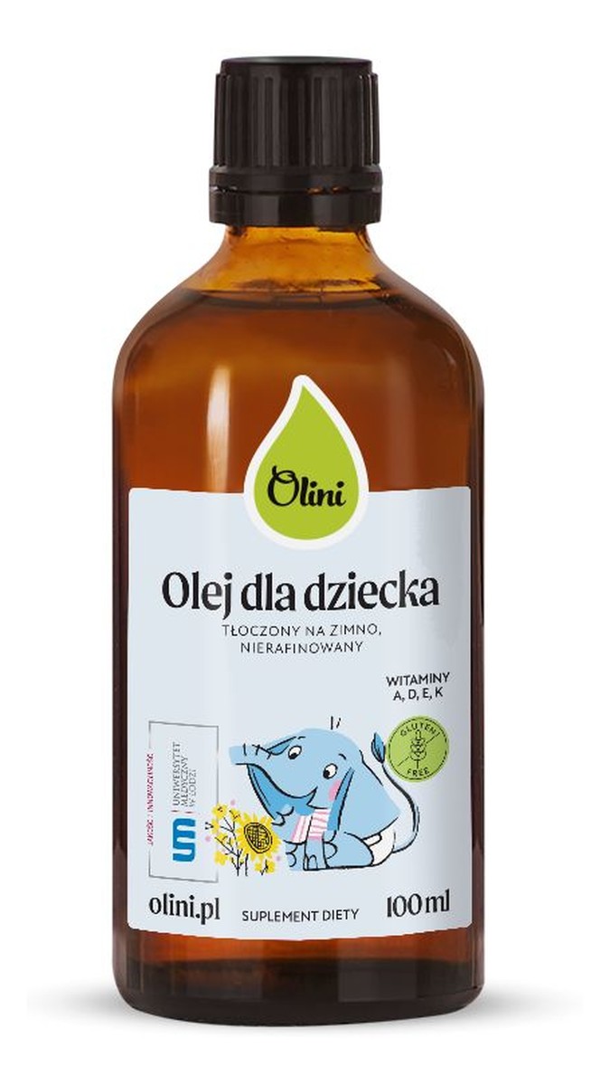 Olej dla dziecka z witaminami A D3 E K2