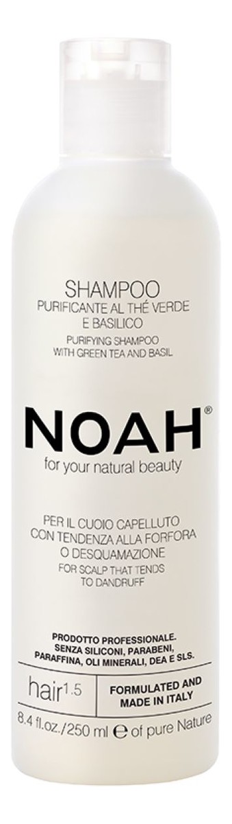 For your natural beauty purifying shampoo hair 1.5 oczyszczający szampon do włosów green tea & basil
