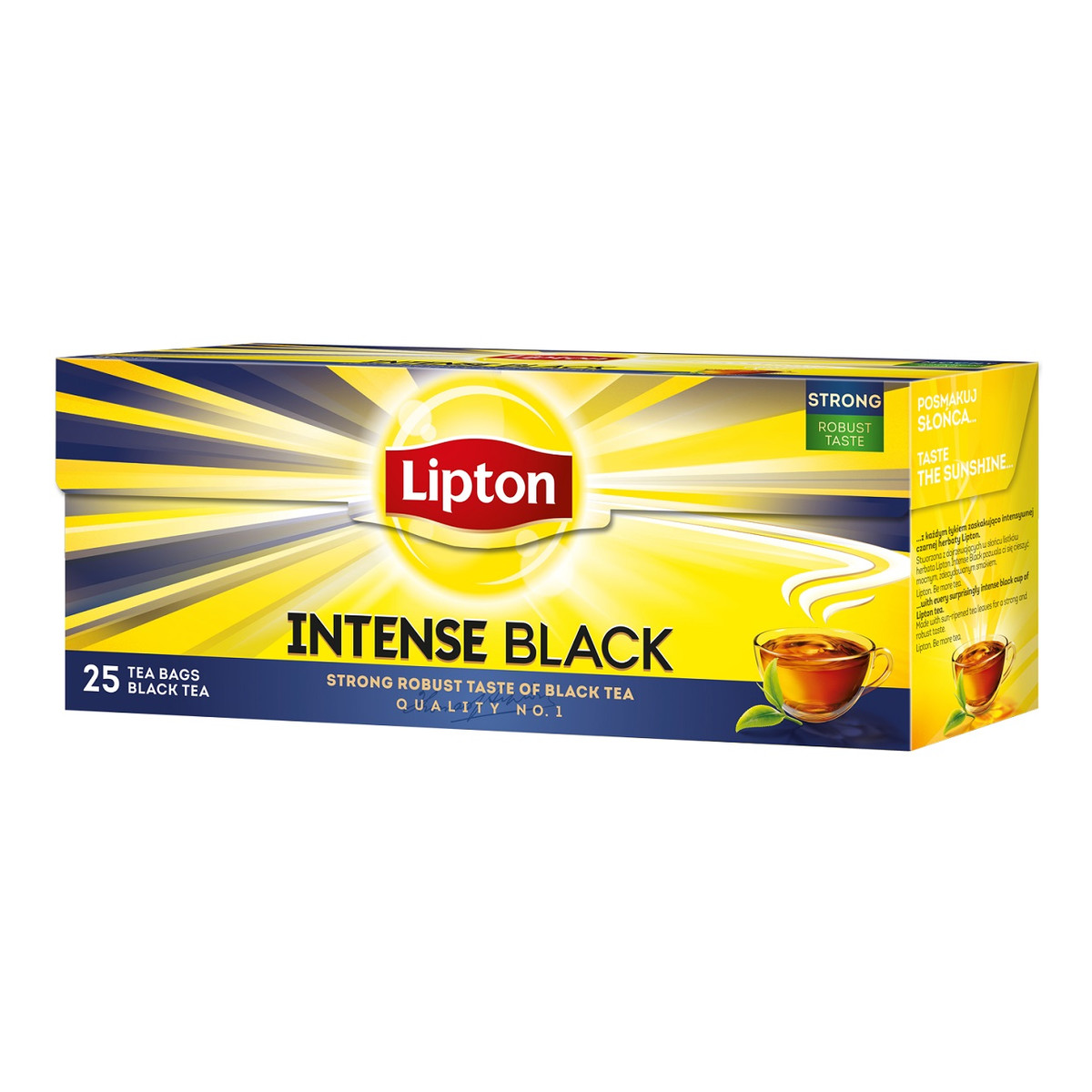 Lipton Intense Black Herbata czarna 25 torebek 57g