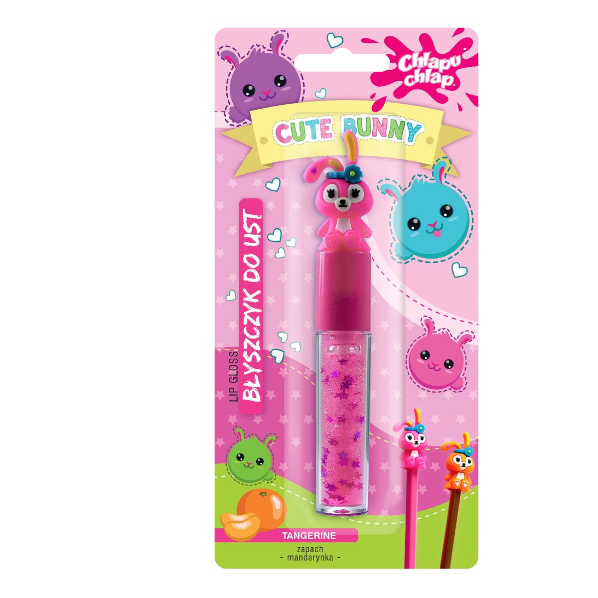 Chlapu Chlap Błyszczyk do ust cute bunny-mandarynka 1szt