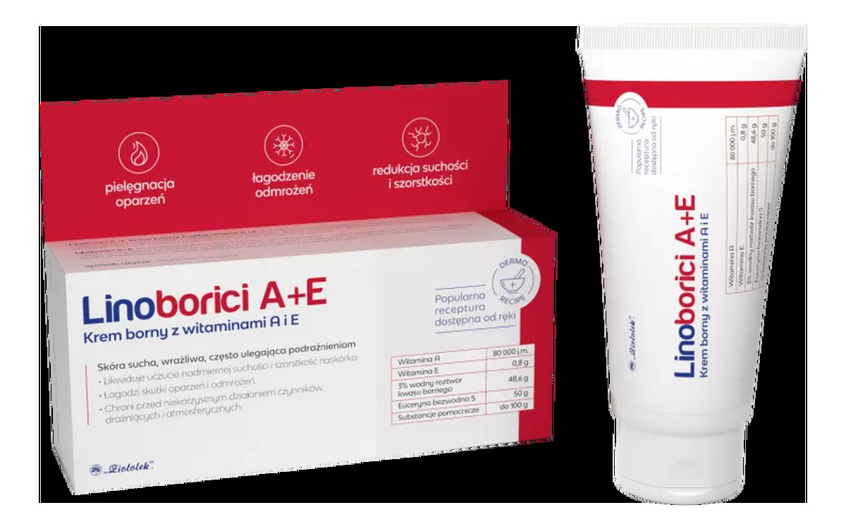 Linoborici Krem borny z witaminami A + E