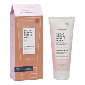 Sugar scrub + bubble wash cukrowy peeling myjący do ciała i skóry głowy blossom bliss 210g