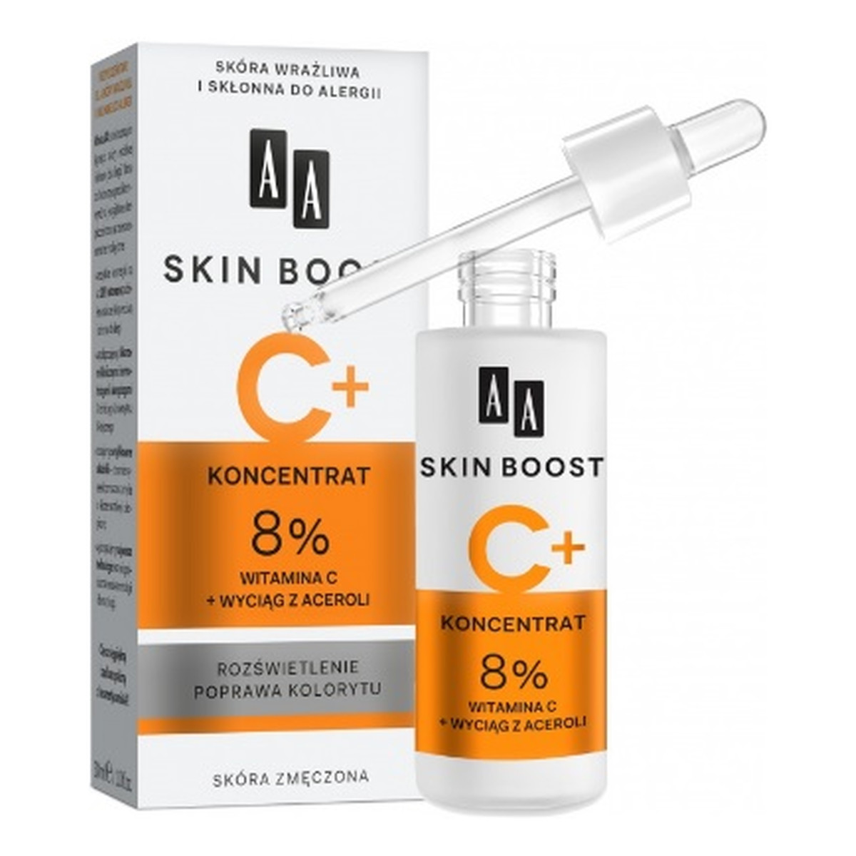 AA Skin Boost Koncentrat do pielęgnacji twarzy z Witaminą C 8% 30ml