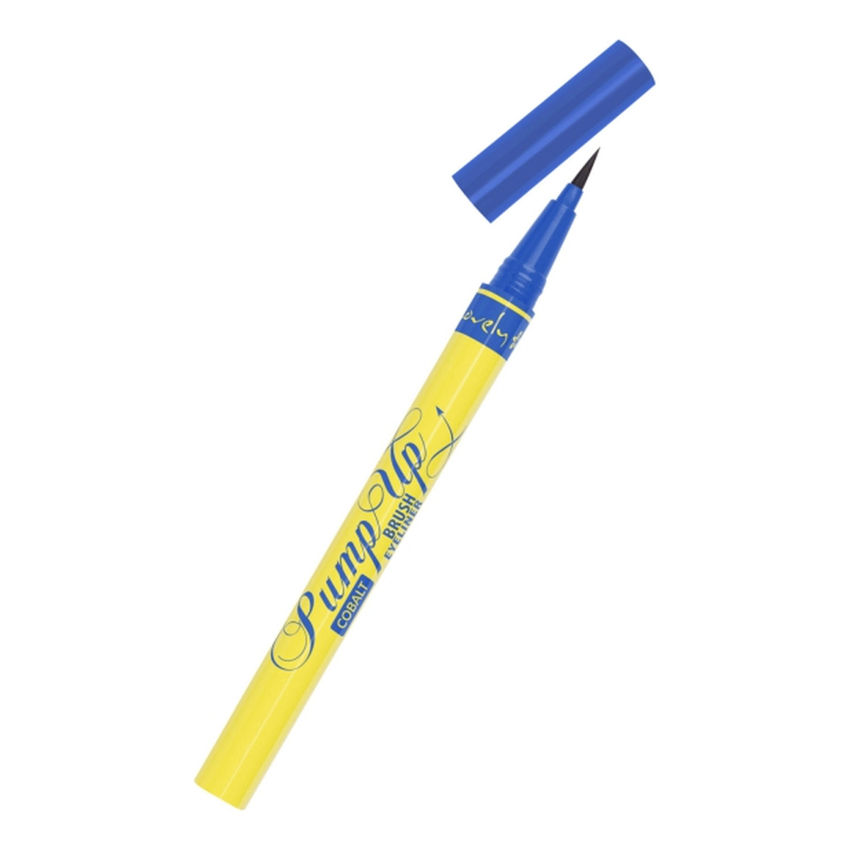 Lovely Pump Up Cobalt Eyeliner Kobaltowy eyeliner do powiek z precyzyjnym pędzelkiem 2ml