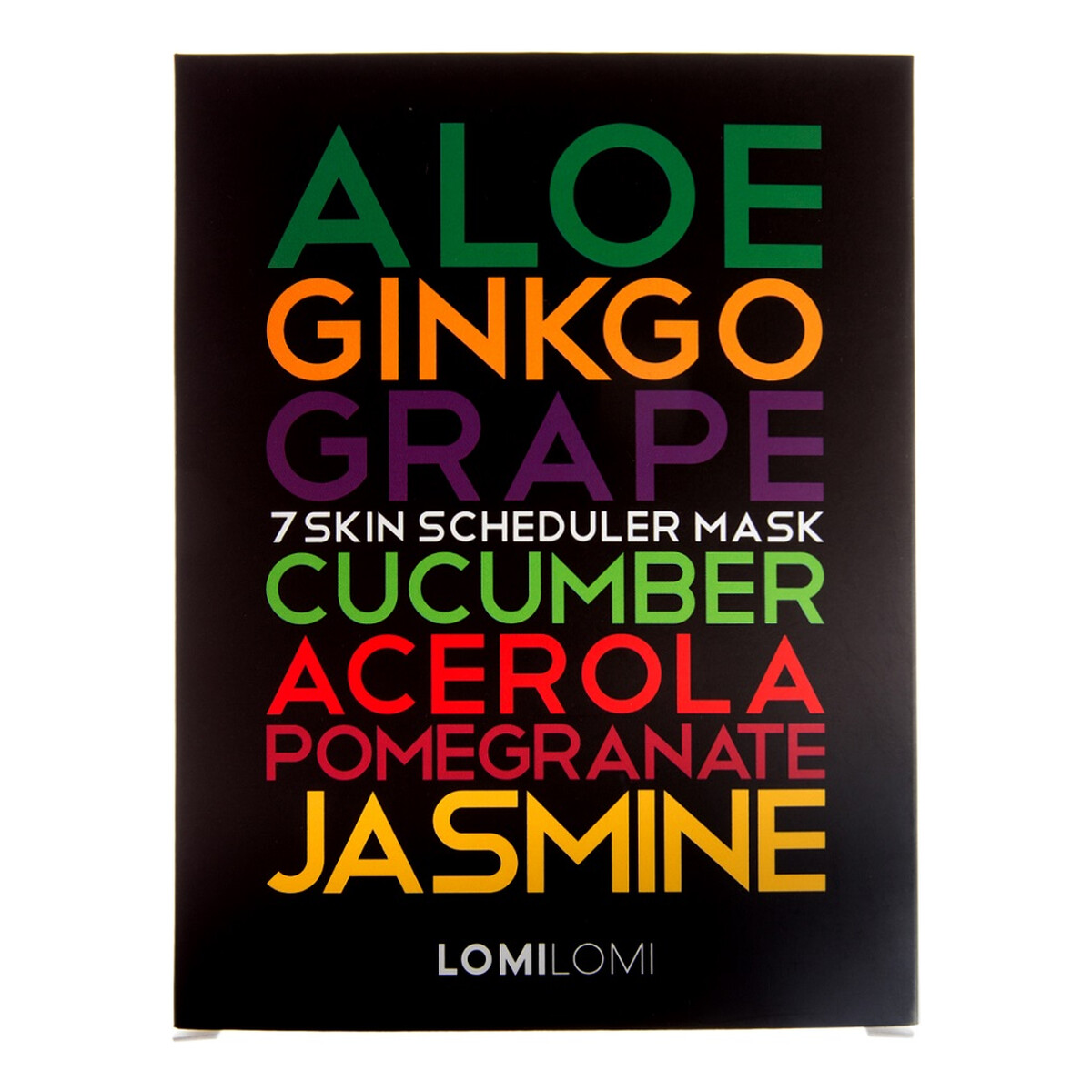 Lomi Lomi 7 Skin Scheduler Mask zestaw maseczek na każdy dzień tygodnia