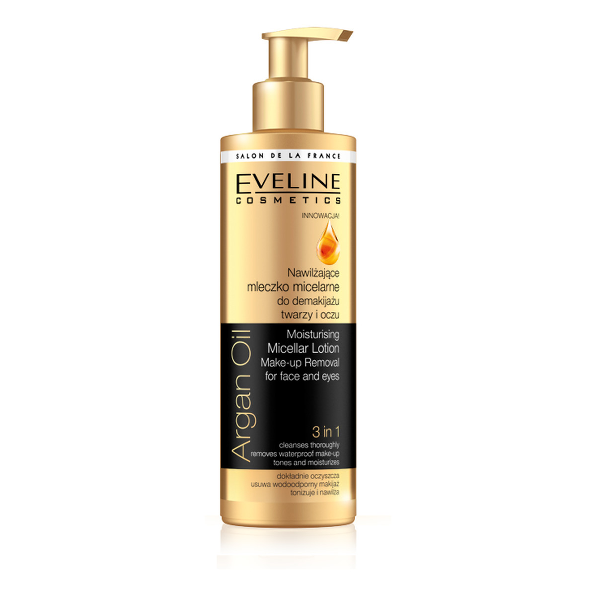 Eveline Argan Oil Mleczko Micelarne Do Demakijażu 3w1 245ml