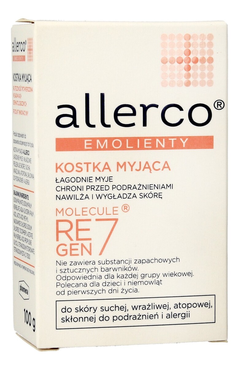 Kostka myjąca dla skóry suchej,wrażliwej i atopowej