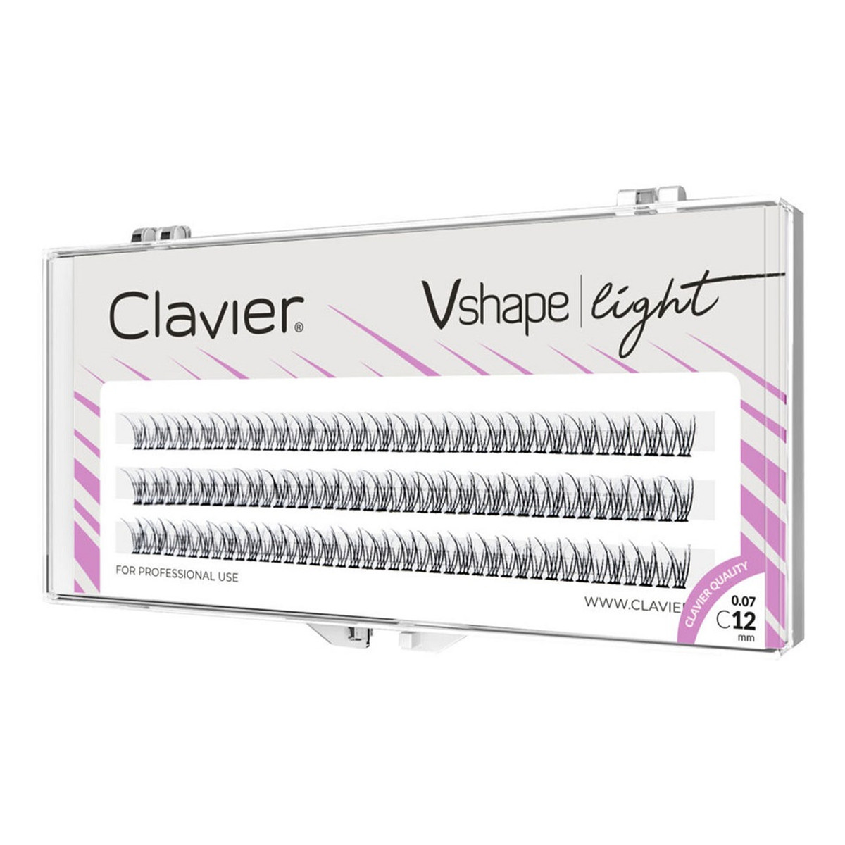 Clavier V-shape Light Kępki rzęs 12mm
