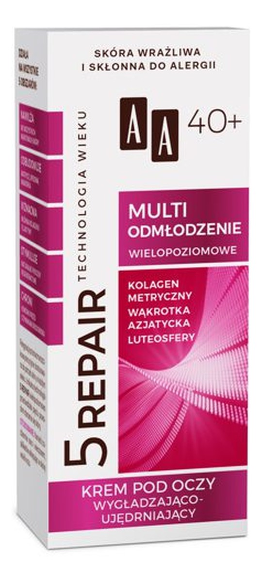 5repair 40+ wygładzająco-ujędrniający Krem pod oczy