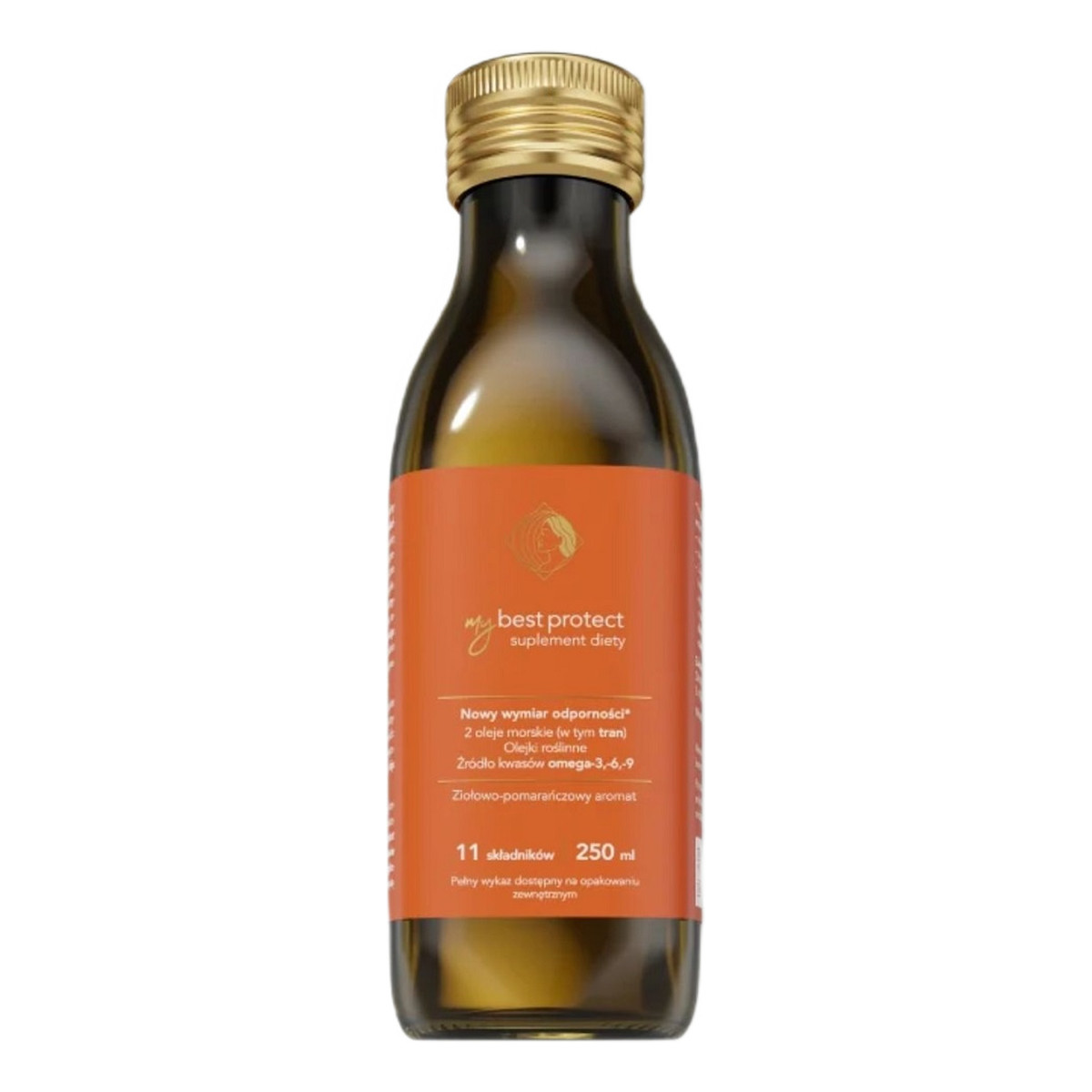 MyBestPharm Mybestprotect suplement diety ziołowo-pomarańczowy 250ml