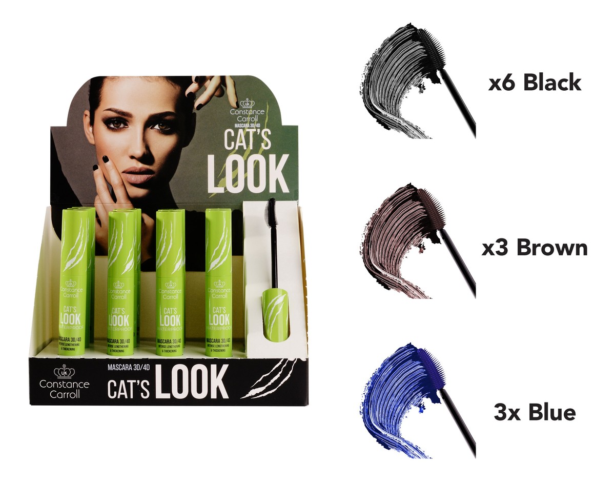 Zestaw mascara 12xcat`s 6xblack+3xblue+3xbrown