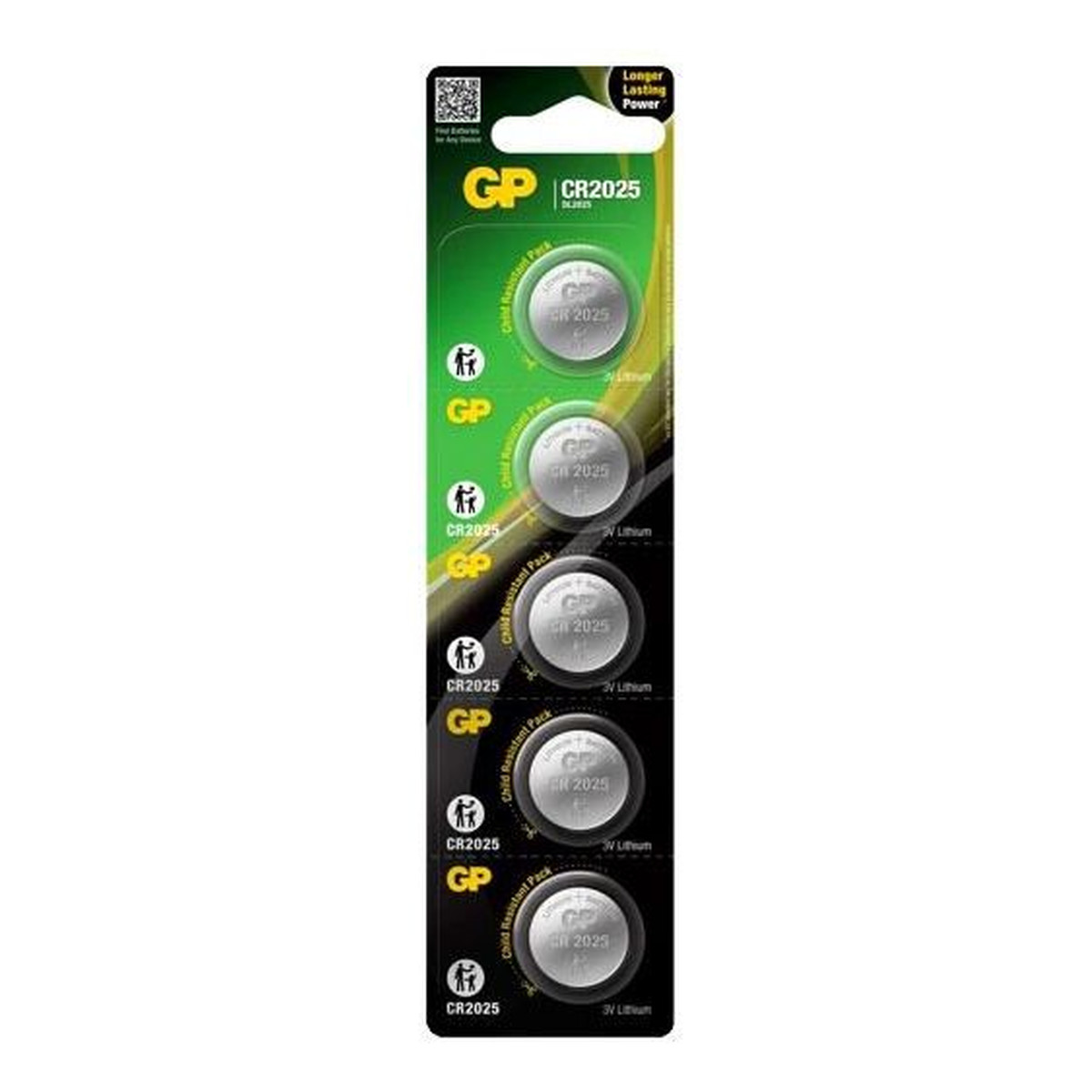 GP Battery Baterie litowe CR2025 3V (5)