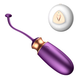 Vibrating silicone love egg jajko wibracyjne z pilotem purple
