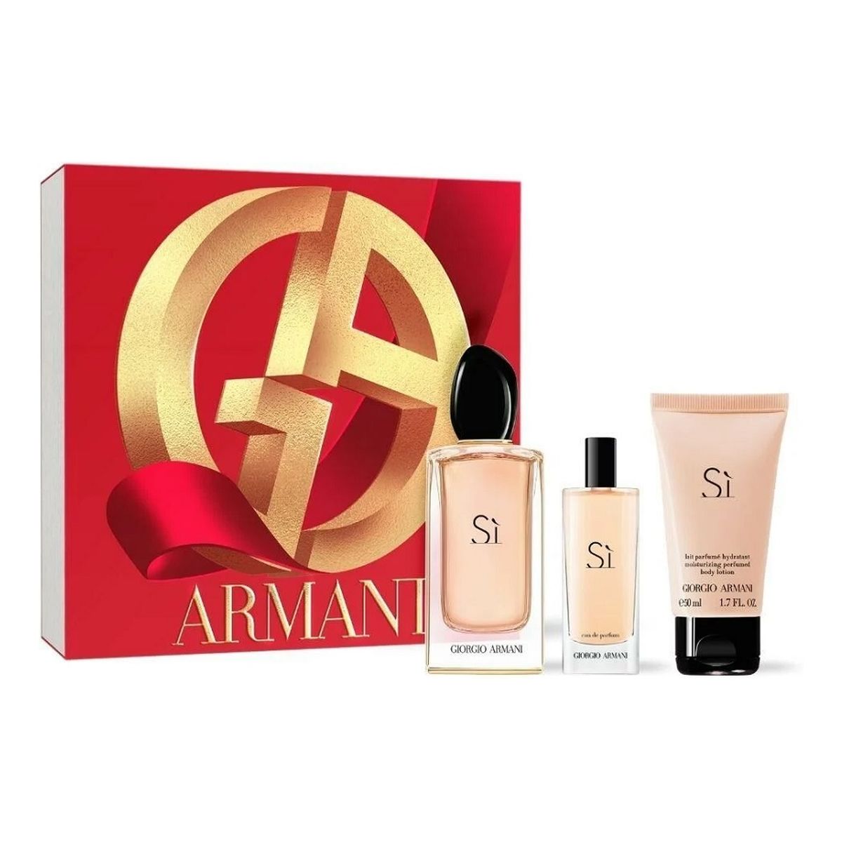 Giorgio Armani Si Zestaw woda perfumowana spray 100ml + woda perfumowana spray 15ml + balsam do ciała 50ml