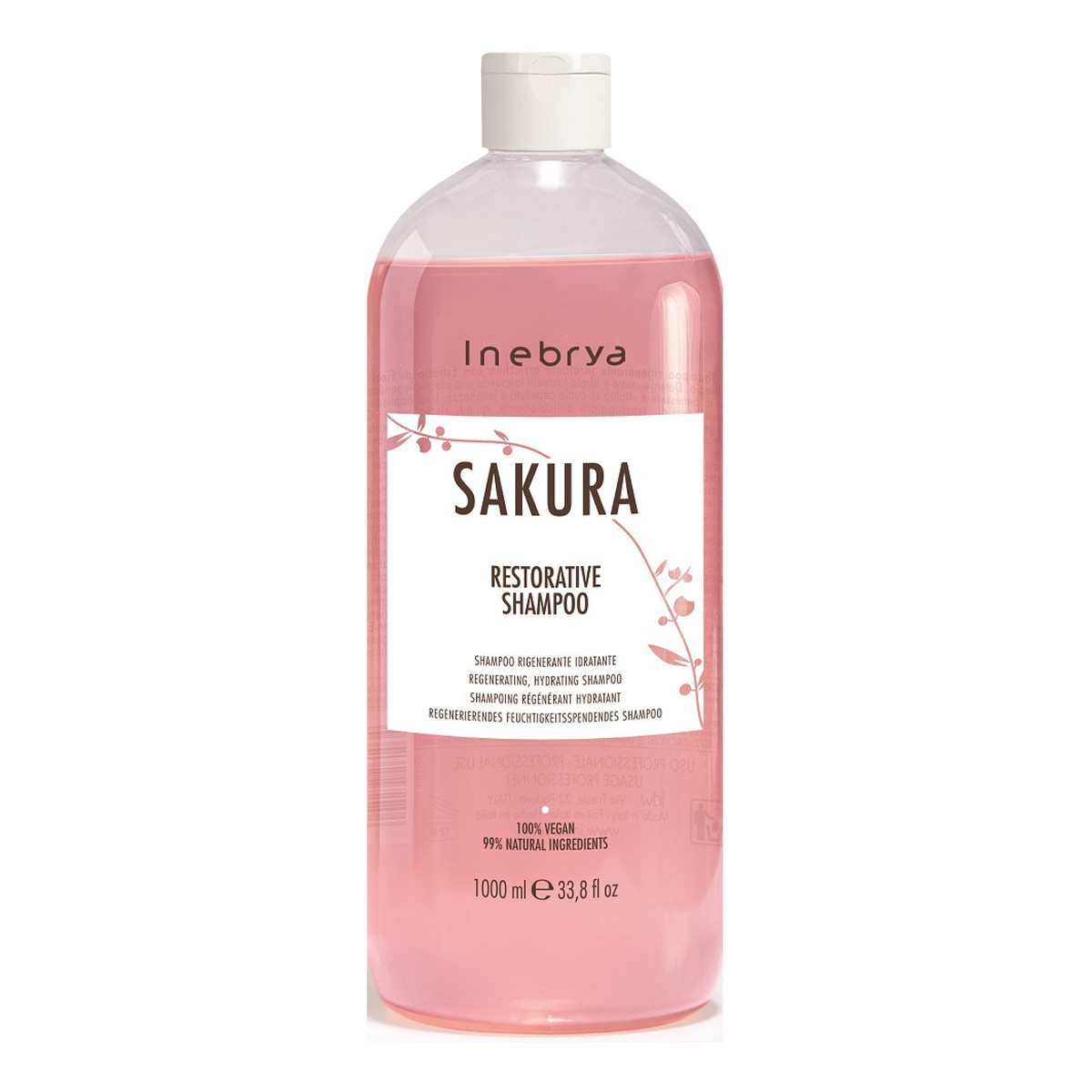 Inebrya Sakura restorative shampoo wzmacniający szampon do włosów 1000ml