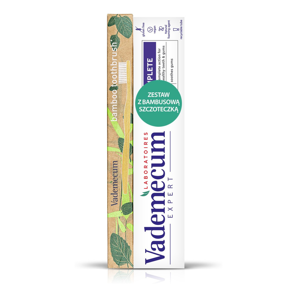 Vademecum Pro Vitamin Complex Pasta do zębów Complete + szczoteczka bambusowa do zębów 75ml