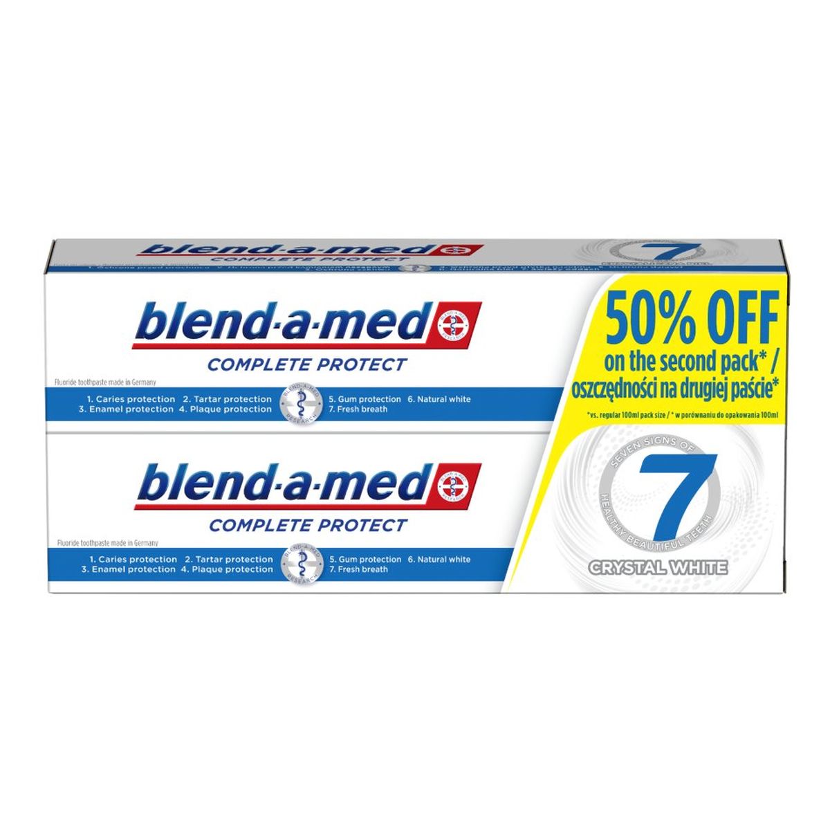 Blend-a-med Complete Protect 7 Pasta do zębów 2x100 ml