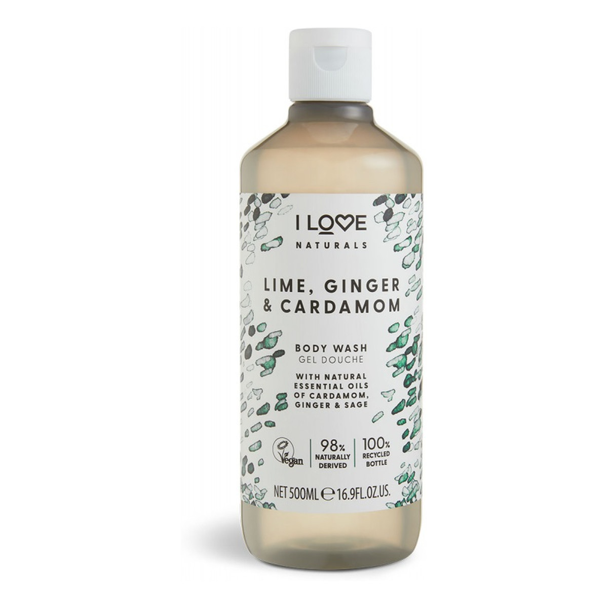 I love Naturals Body Wash Żel pod prysznic lime ginger & cardamon 500ml
