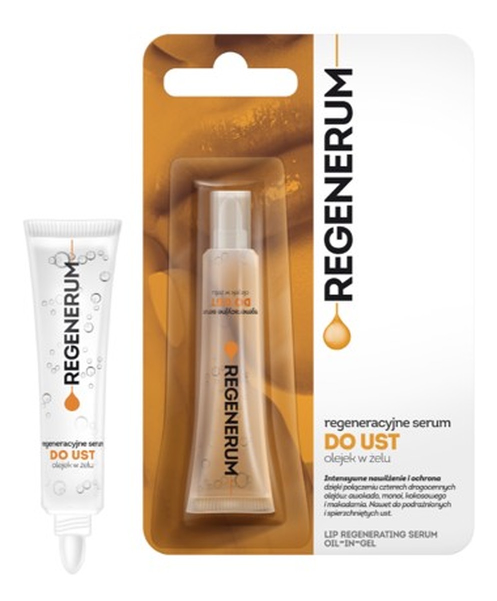 Regeneracyjne serum do ust olejek w żelu
