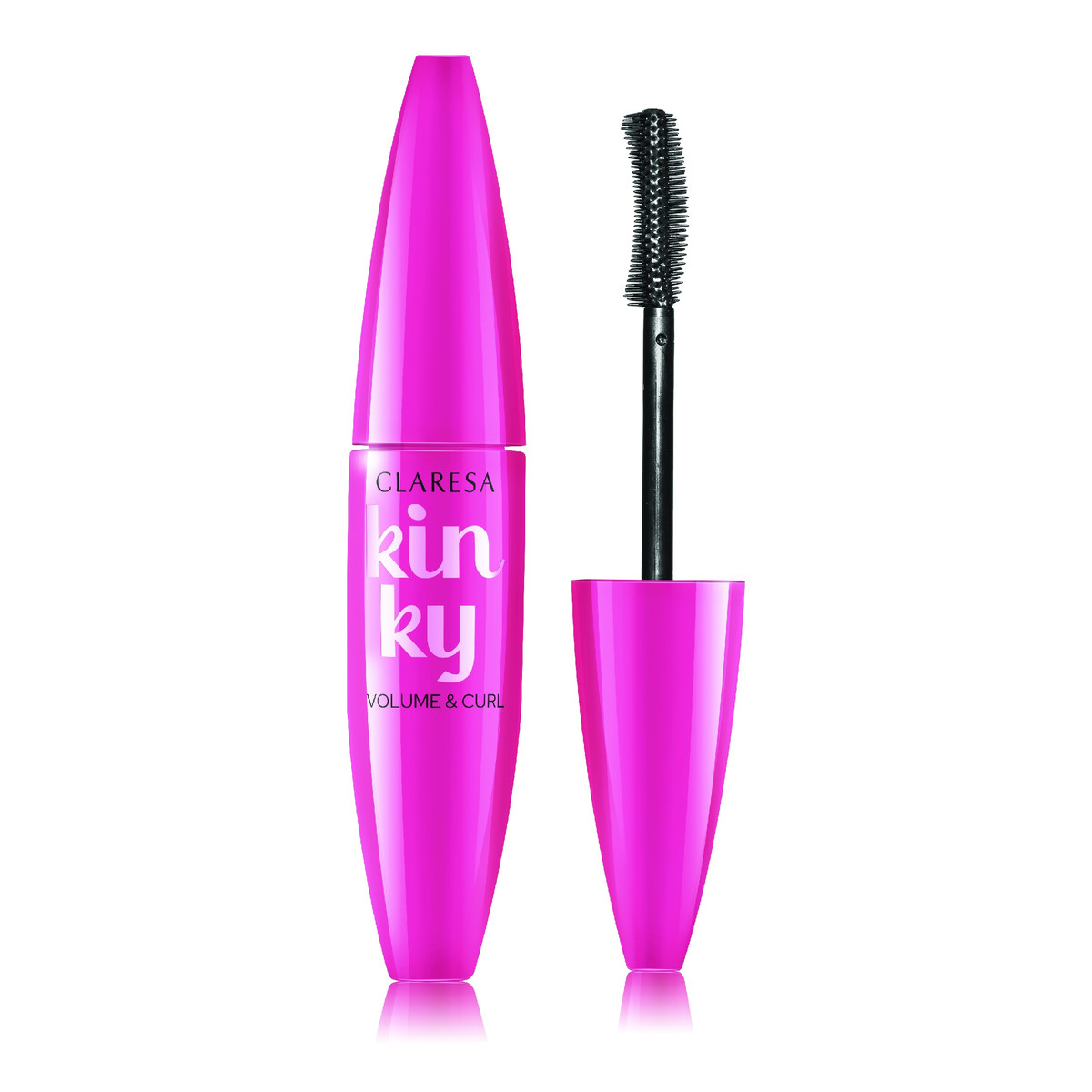 Claresa Tusz do rzęs kinky pogrubiająco podkręcający-nr 01 deep black 12ml