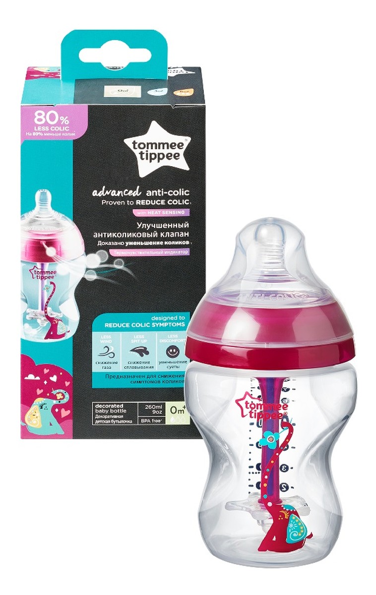 Closer to nature advanced anti-colic butelka antykolkowa 3m+ girl