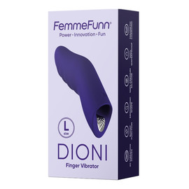 Dioni large wibrator na palec dark purple