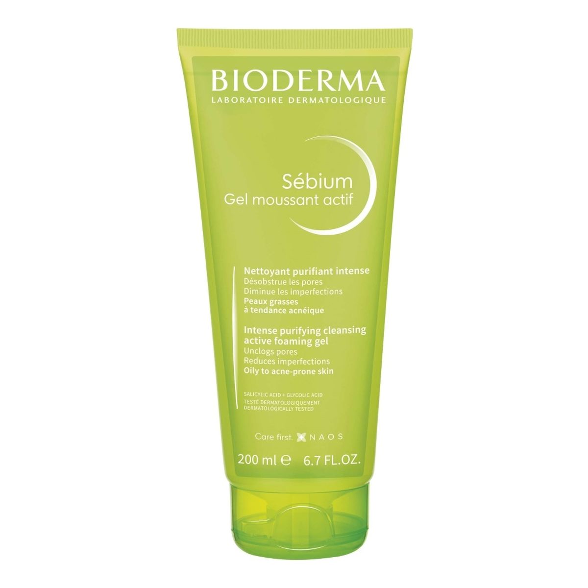 Bioderma Sebium Gel Moussant Actif aktywny Żel oczyszczający do skóry tłustej i skłonnej do trądziku 200ml