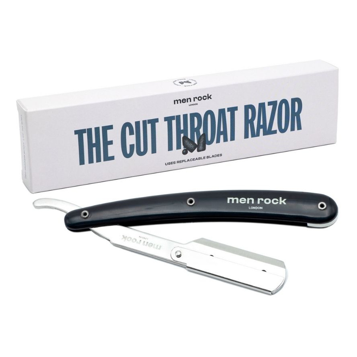 Menrock The cut throat shavette brzytwa do golenia dla mężczyzn + wymienne żyletki 5szt