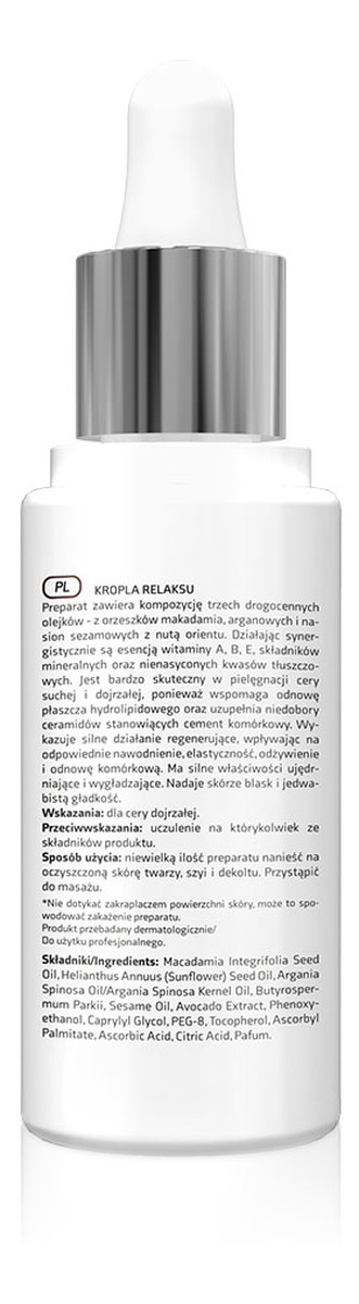 Kropla relaksu orientalny olejek do masażu twarzy