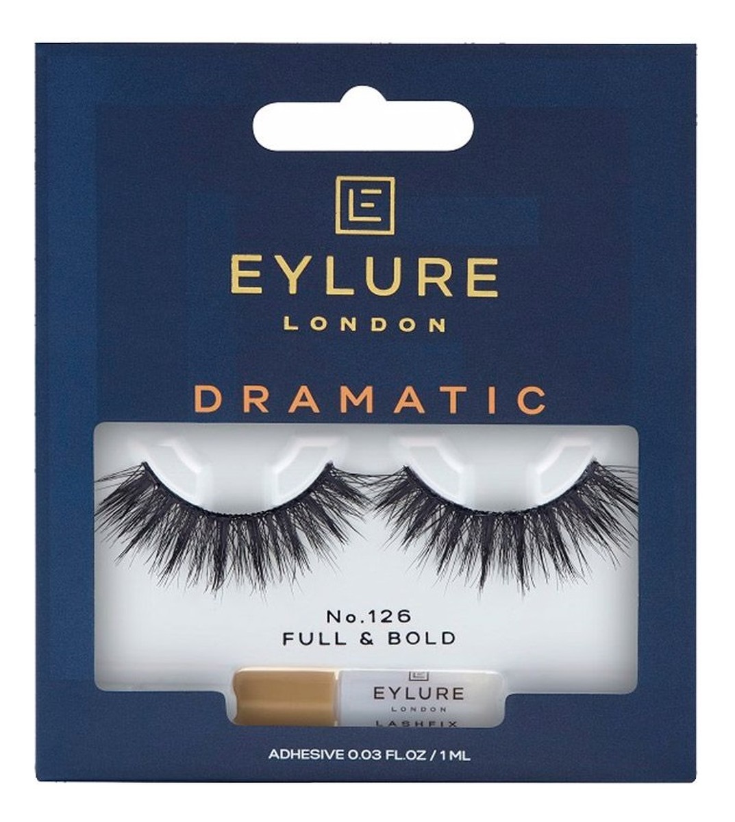 Dramatic lashes sztuczne rzęsy z klejem no. 126