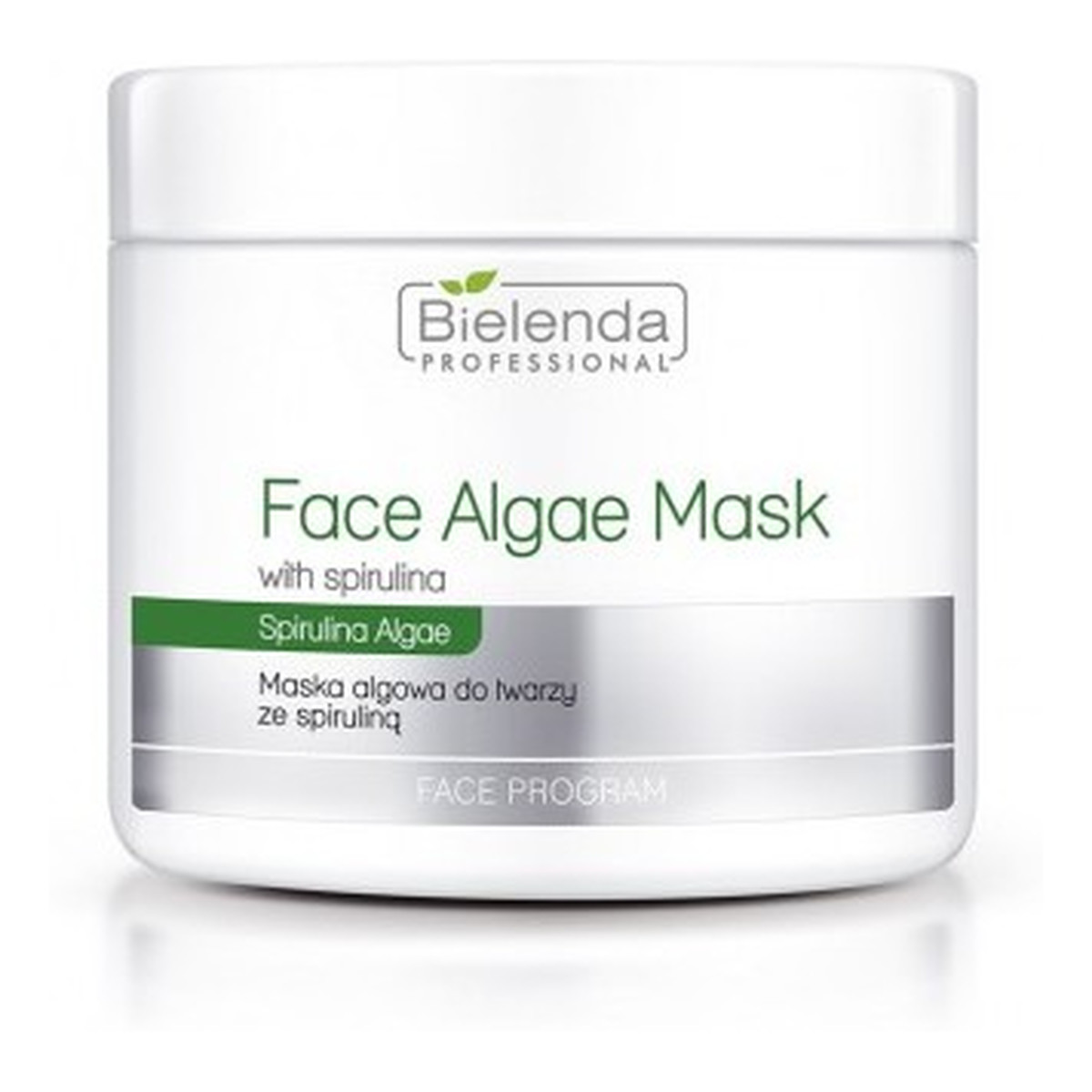 Bielenda Professional Face Algae Mask Maska Algowa Ze Spiruliną Cera Niedotleniona Szara Cera palacza 190g