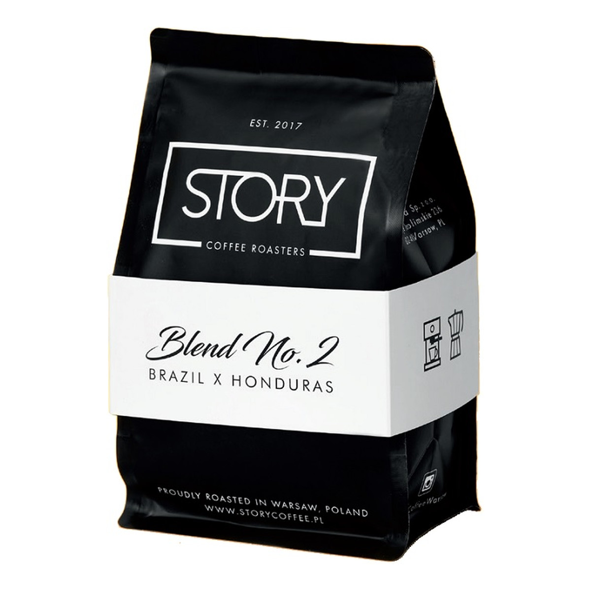 Story Coffee Roasters Blend No.2 kawa palona ziarnista Kakao & Melasa & Śliwki w Czekoladzie 1000g