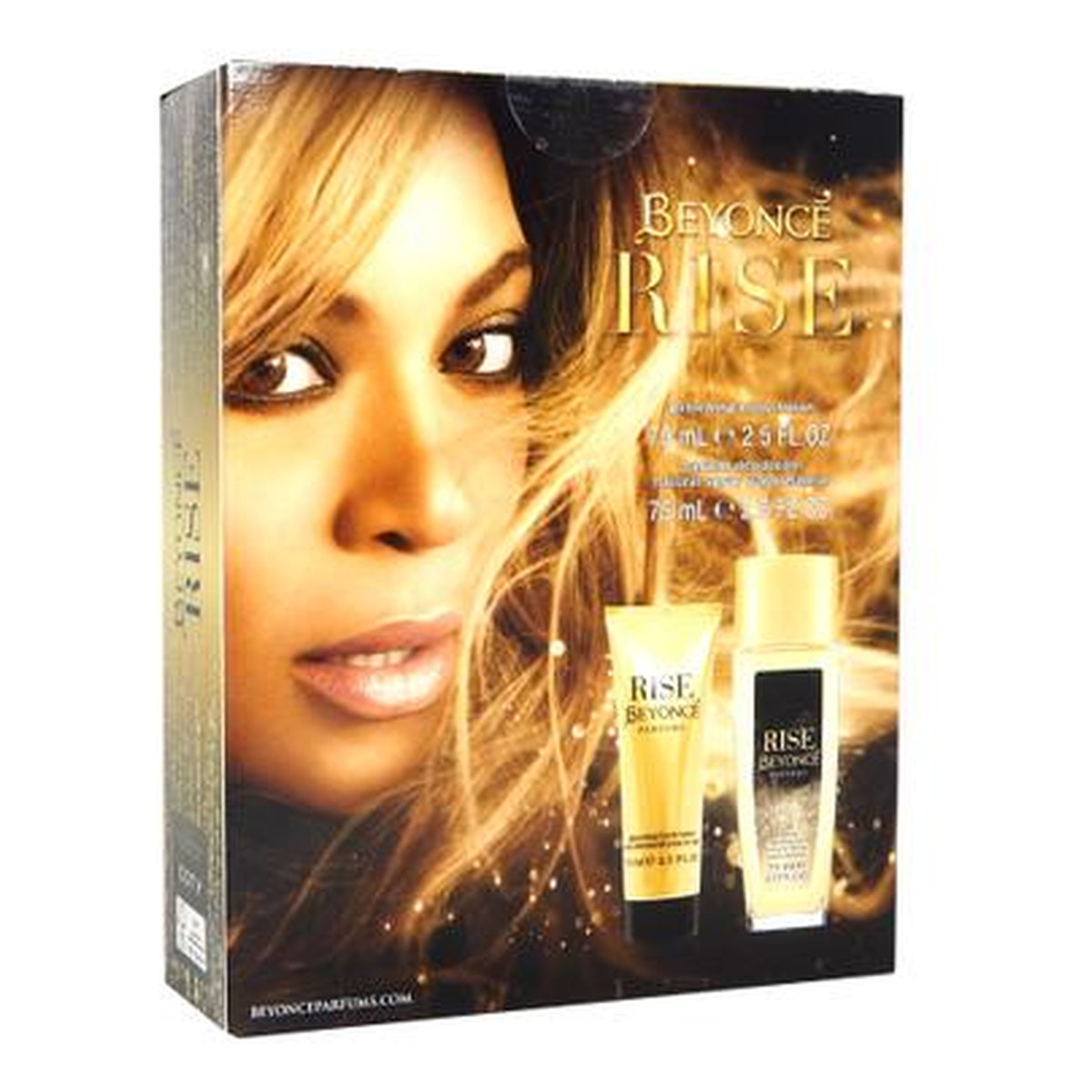 Beyonce Rise Zestaw dezodorant spray szkło 75ml + balsam do ciała 75ml