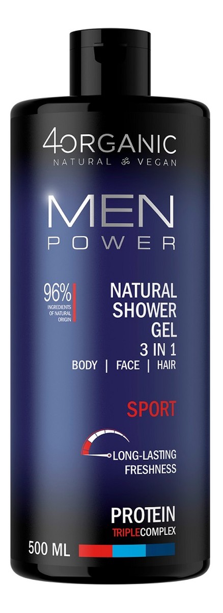 Żel pod prysznic 3w1 sport