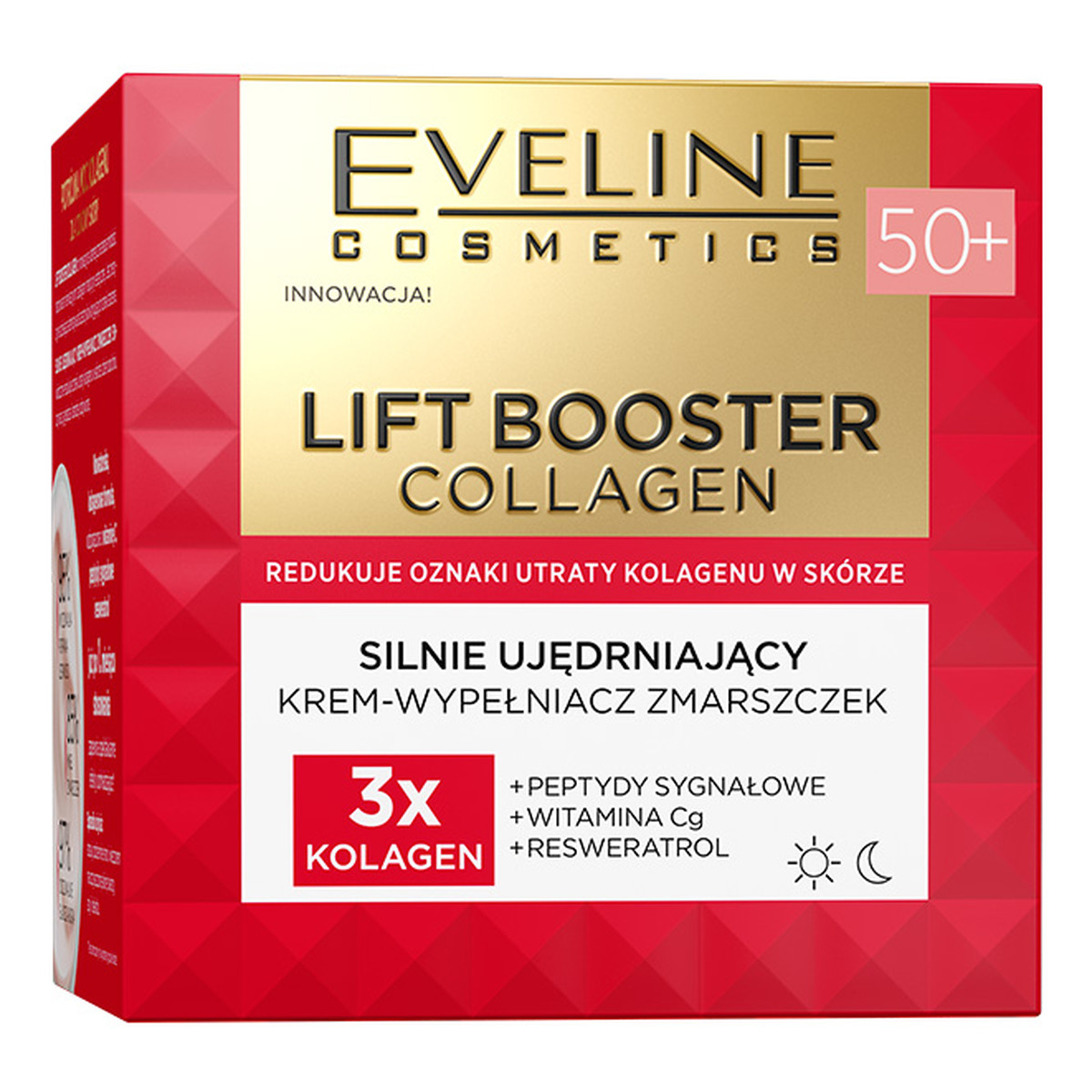 Eveline Lift Booster Collagen Silnie ujędrniający krem-wypełniacz zmarszczek 50+ 50ml