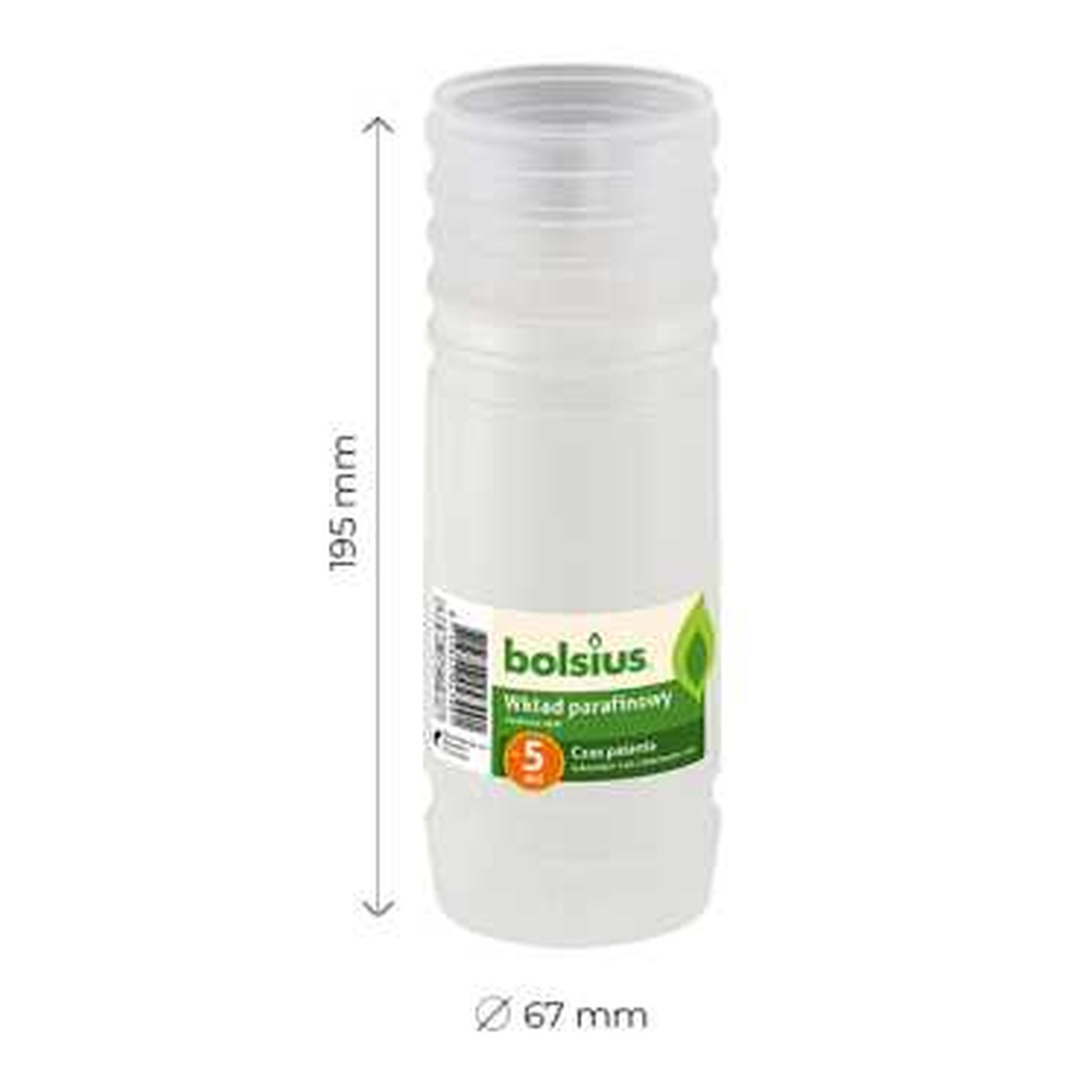 Bolsius WKLAD PARAFINOWY 5 DNI 15 sztuk
