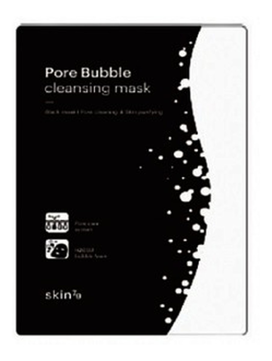 Pore Bubble Cleansing Maska Bąbelkowa w Płachcie Czarna Oczyszczająca