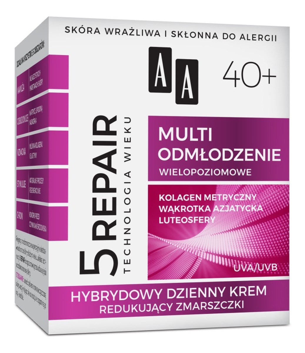5repair 40+ REDUKUJĄCY ZMARSZCZKI KREM DO TWARZY NA DZIEŃ