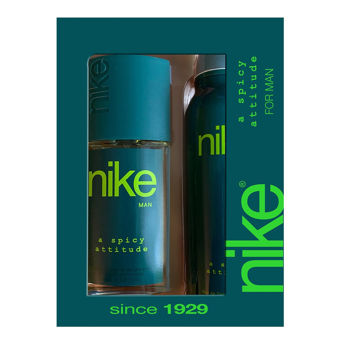 Nike Zestaw prezentowy A Spicy Attitude for man dezodorant w szkle + dezodorant spray 200ml