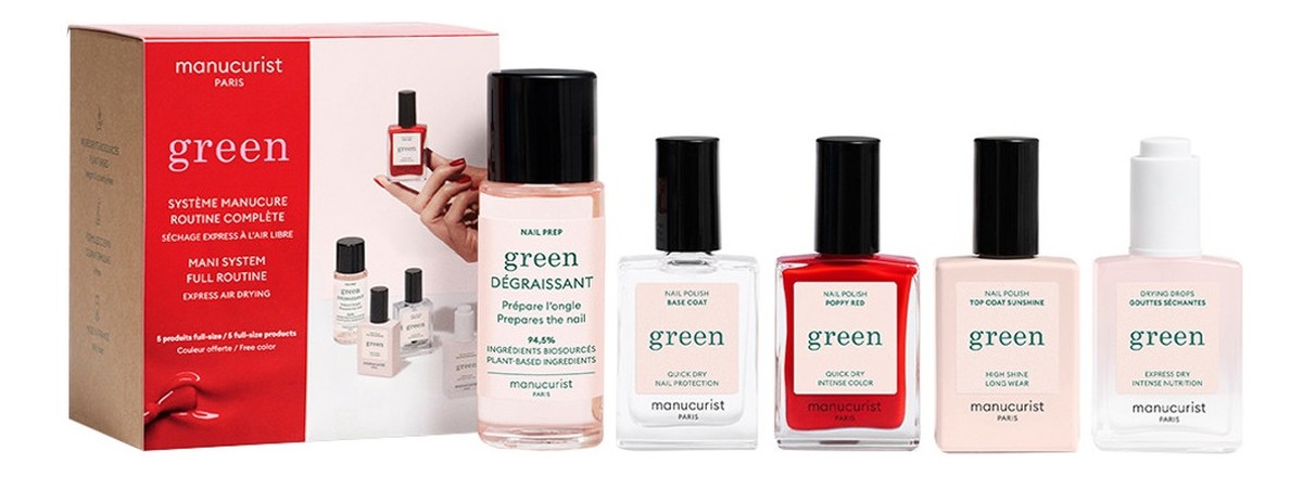 Zestaw upominkowy do manicure poppy red