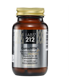 CurcuVITA KURKUMINA C3 + Piperyna WITAMINA D3 B2 Selen ODPORNOŚĆ 30 Kapsułek