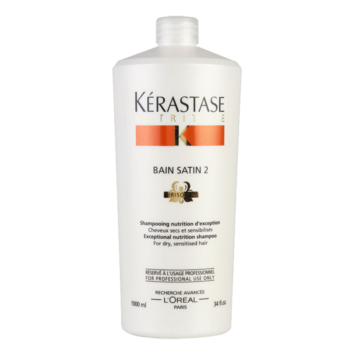 Kerastase Nutritive Bain Satin 2 kąpiel odżywcza do włosów suchych lub uwrażliwionych 1000ml