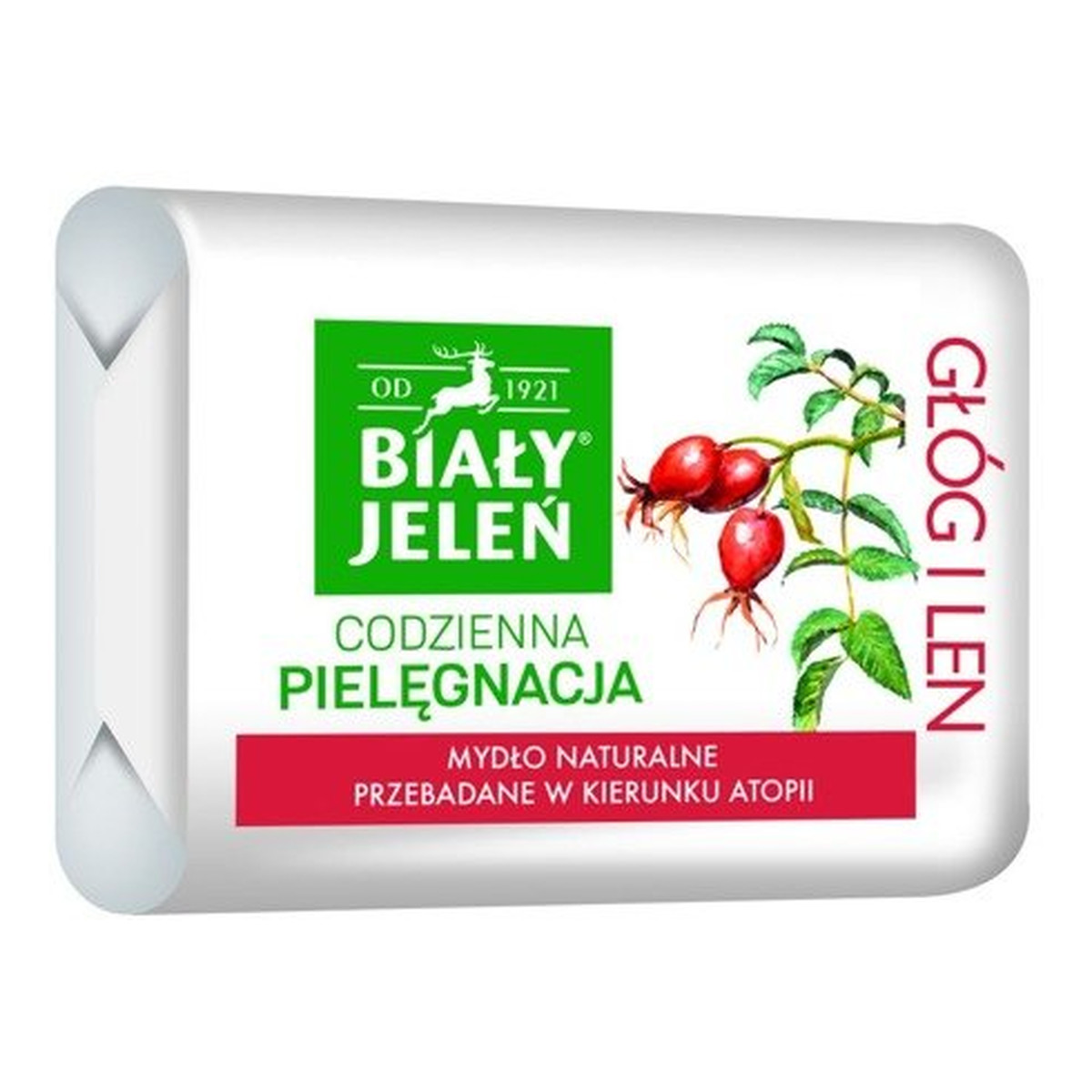 Biały Jeleń Premium Hipoalergiczne Mydło Naturalne z Głogiem 100g