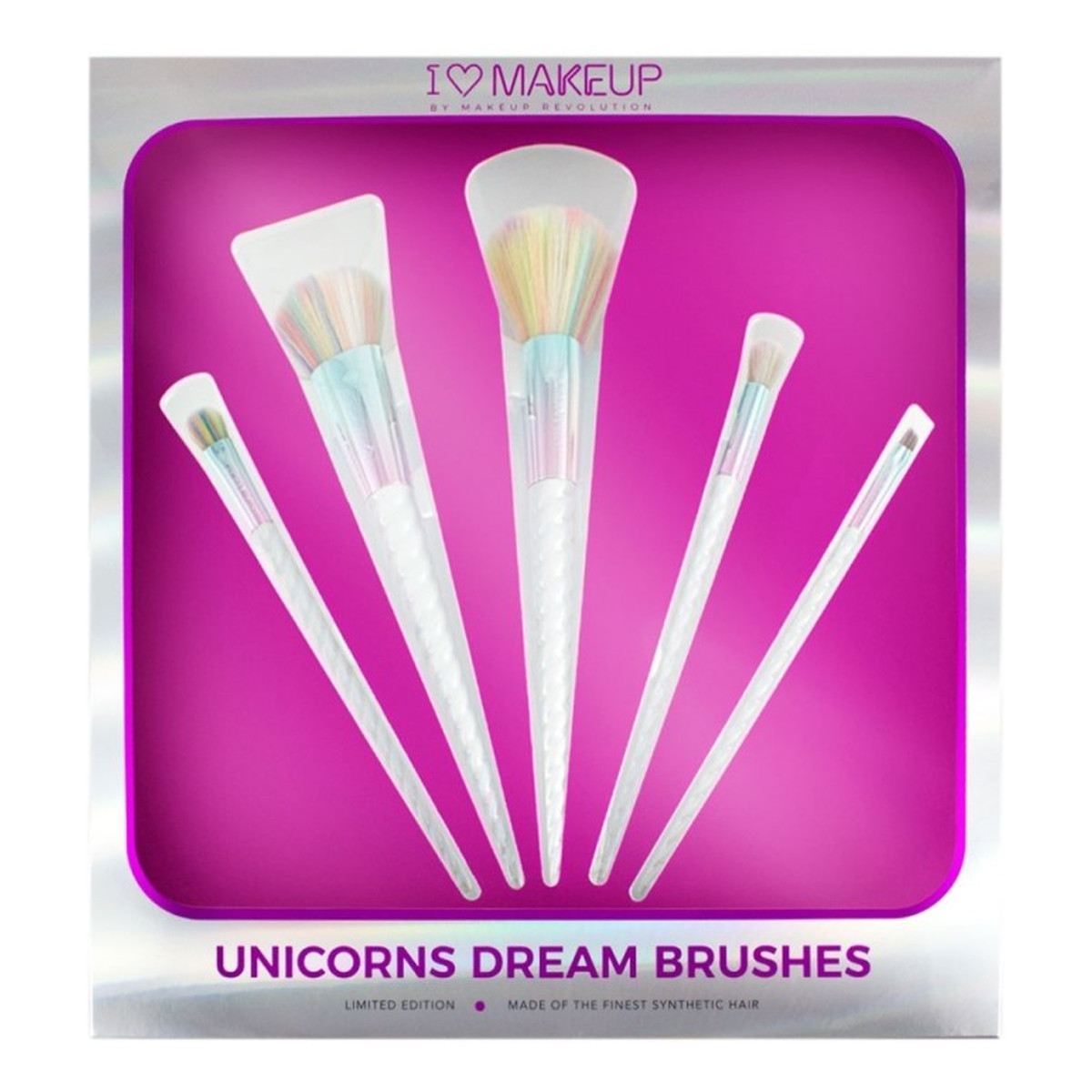 Makeup Revolution I Love Makeup Unicorns Dream Brushes Zestaw pędzli do makijażu 5szt.