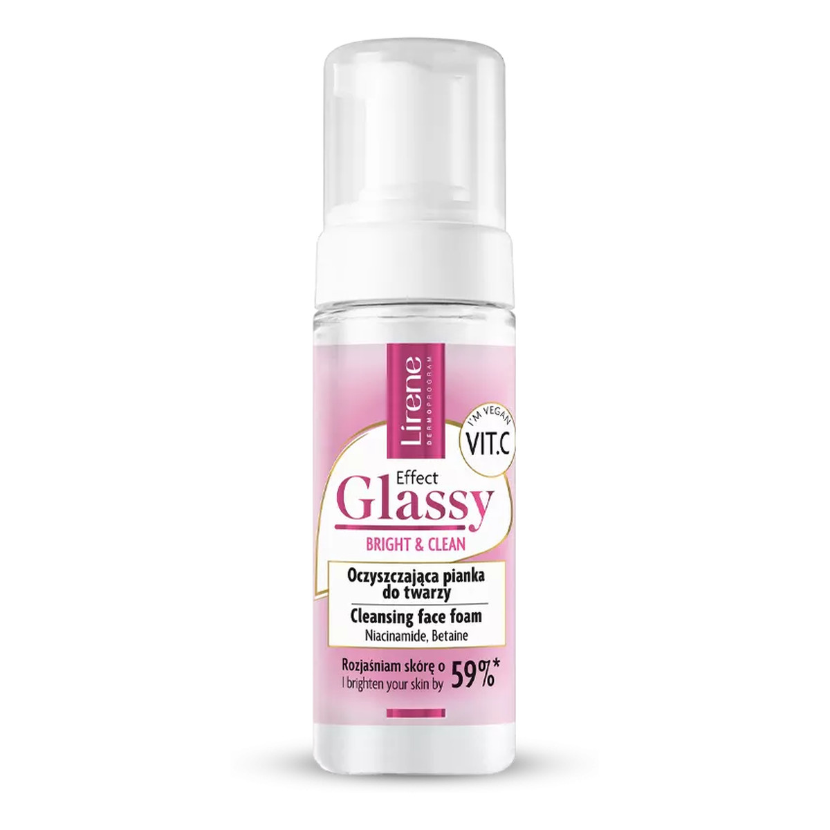 Lirene Effect Glassy Oczyszczająca Pianka do Twarzy 150ml
